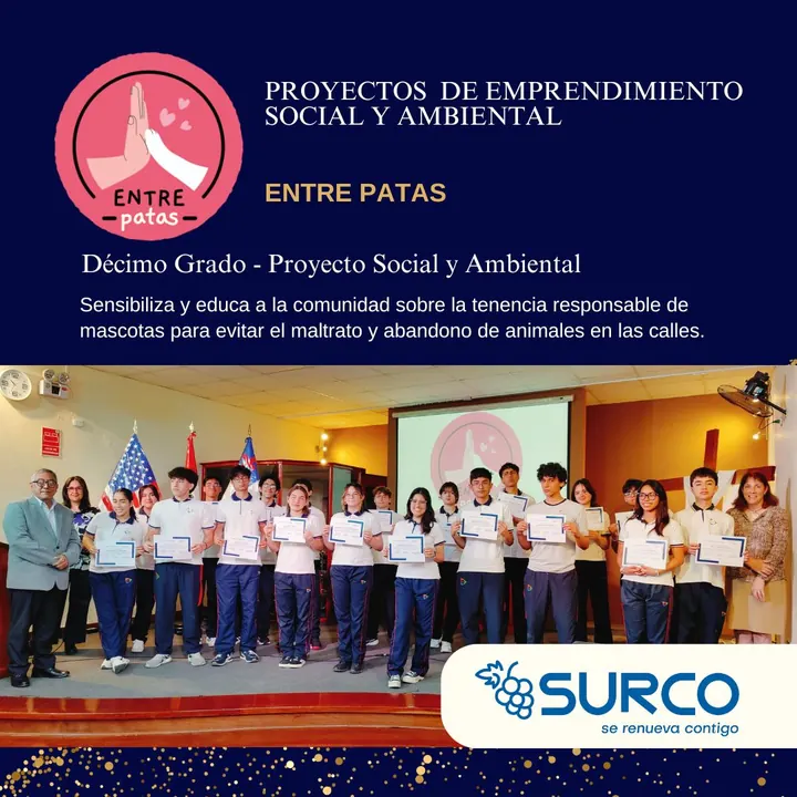 Décimo grado, proyecto social y ambiental: Entre Patas