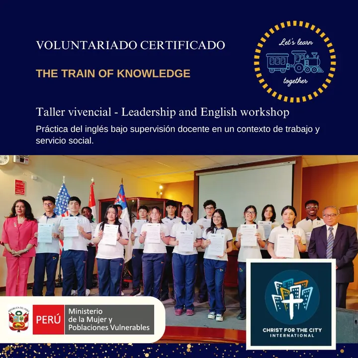 Voluntariado certificado: The Train of Knowledge, taller de liderazgo e inglés